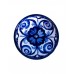 ENSALADERA DE CERÁMICA ARTESANAL FLORES AZULES